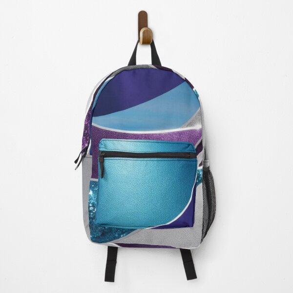 Item preview, Glitter Arc — Shiny Abstract in Teal, Purple & Silver designed and sold by Harmonic_Layers.