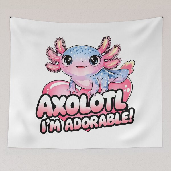 Item preview, Axolotl, I'm Adorable – Cute Kawaii Amphibian designed and sold by WildlifeInc.