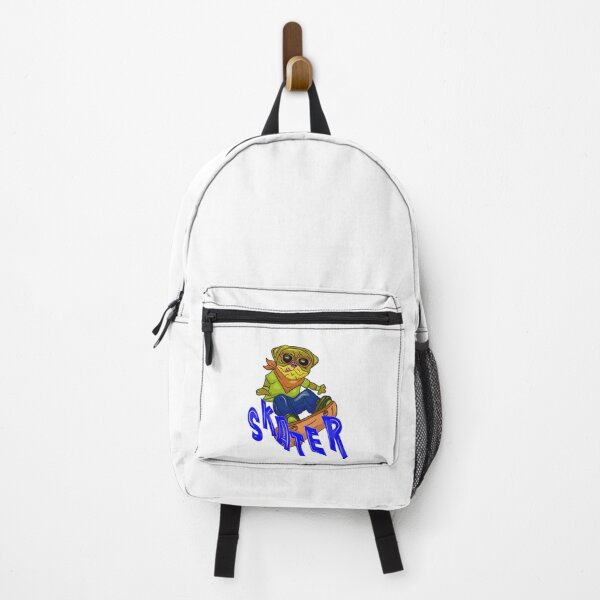 Item preview, Cool happy bulldog on skateboard with blue skater word designed and sold by Joncasmiart.