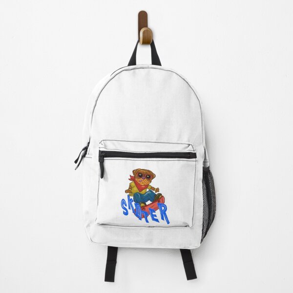 Item preview, Bulldog with glasses happy on skateboard with letters designed and sold by Joncasmiart.