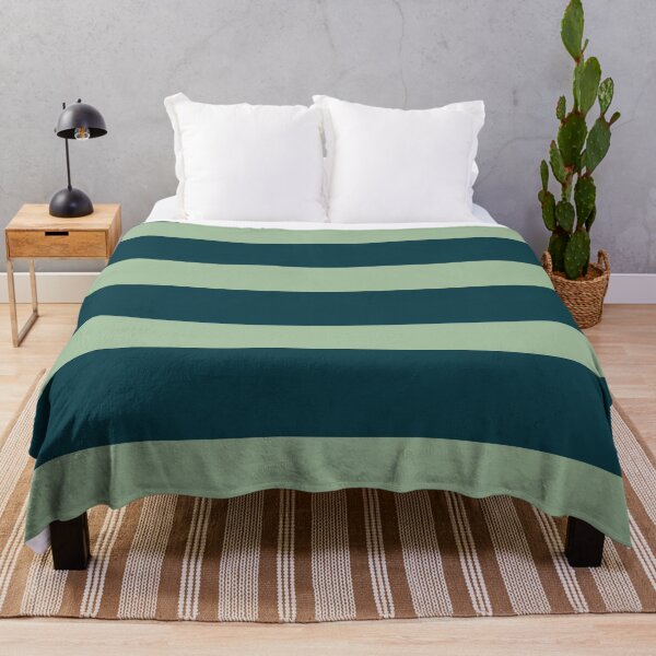 Item preview, Midnight Fjord Stripes Throw – Blue Dianne & Norway Deep-to-Icy Gradient Blanket designed and sold by The Cozy Stripe | Modern Textile Stories.