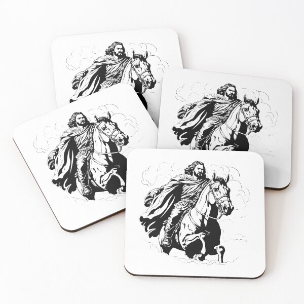 Item preview, Jesus Christ Horseback Ride Messiah Heaven Holy Savior designed and sold by inkoutninja.