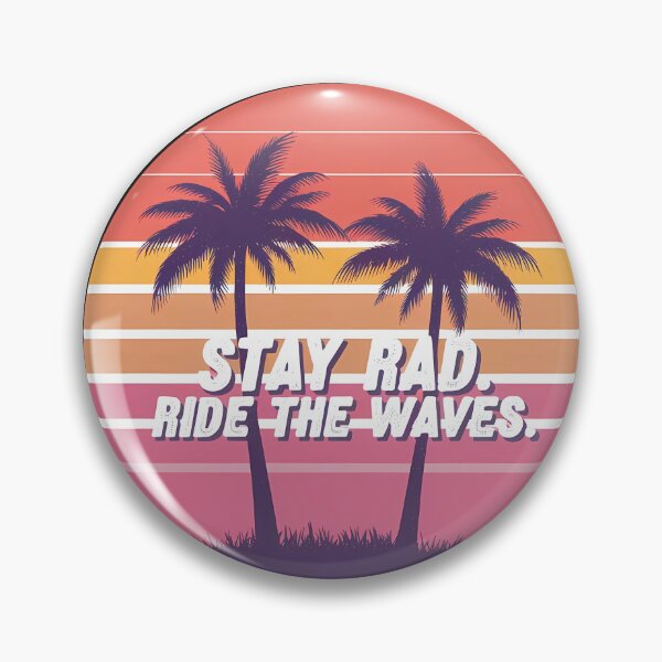 Item preview, “Stay Rad, Ride the Waves” T-shirt designed and sold by Indoni.