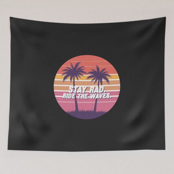 Item preview, “Stay Rad, Ride the Waves” T-shirt designed and sold by Indoni.