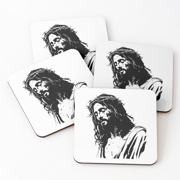 Item preview, Jesus Christ Savior Passion Thorn Crown Wounded Religion designed and sold by inkoutninja.