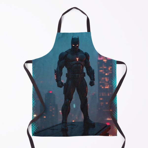 Item preview, BLACK BAT NIGHT ROBOT FROM THE FUTURE (#00FFFF) designed and sold by Marlon Oseguera.