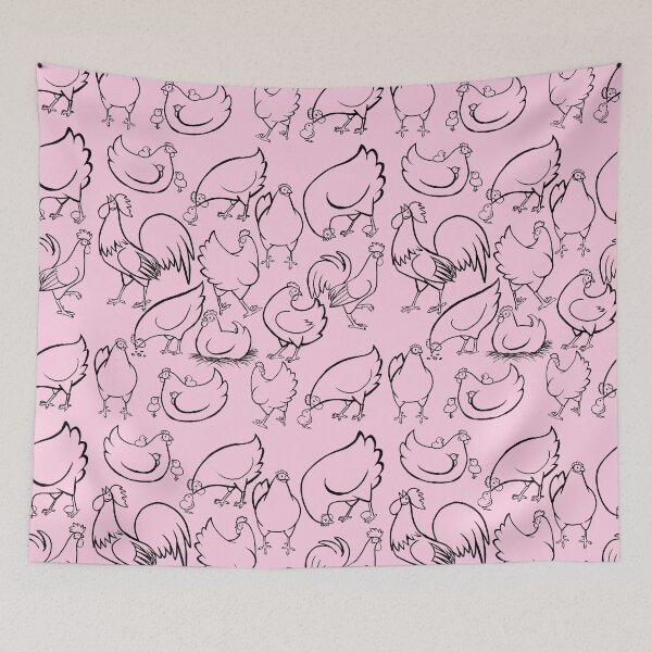 Item preview, Chicken Pattern-Pink designed and sold by JurassicParkans.