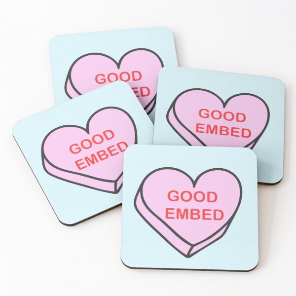 Item preview, Good Embed Valentines' Day Candy Heart Pathology Pathologists' Assistant Sticker designed and sold by LethallyBlonde.