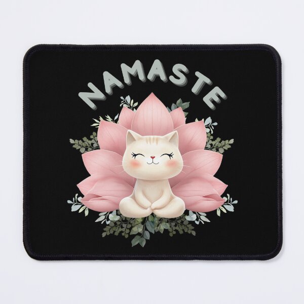 Item preview, Namaste - Cat Lotus designed and sold by Crazy Before Cats.