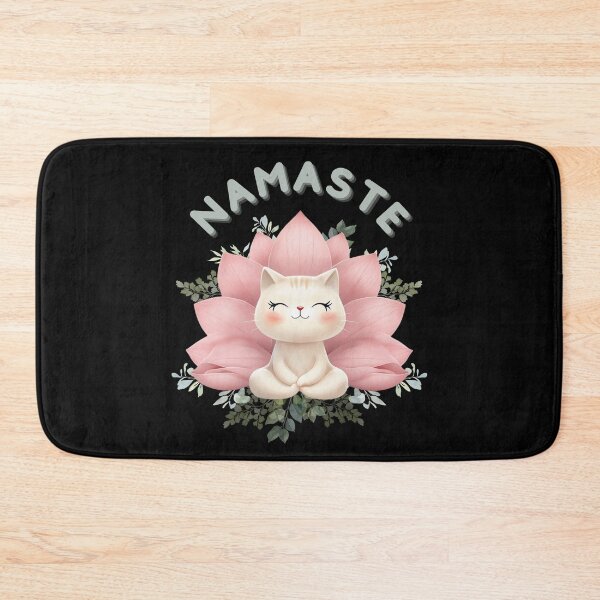Item preview, Namaste - Cat Lotus designed and sold by Crazy Before Cats.