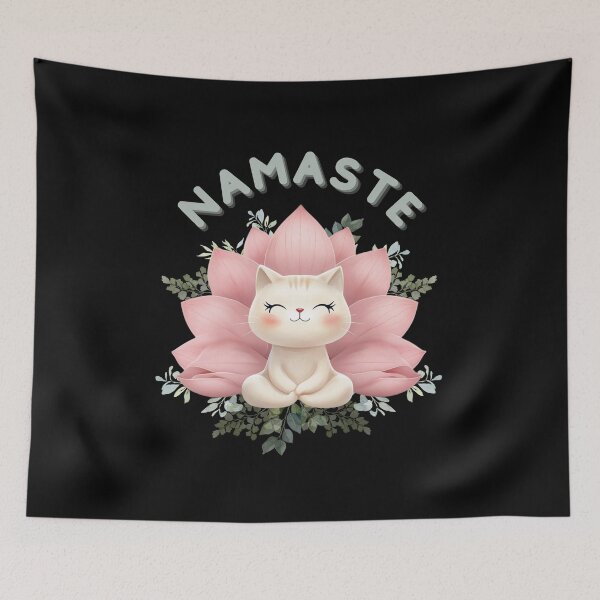 Item preview, Namaste - Cat Lotus designed and sold by Crazy Before Cats.