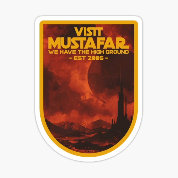 Item preview, Visit Mustafar – We Have The High Ground! Funny Star Wars T-Shirt designed and sold by legendaryskins.