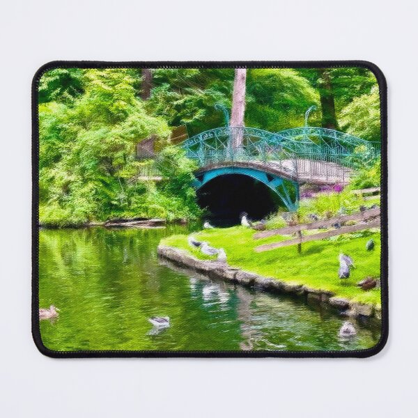 Item preview, Duck Pond by a Peaceful Bridge designed and sold by Pamela Storch.