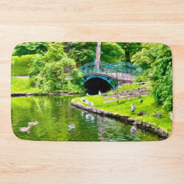 Item preview, Duck Pond by a Peaceful Bridge designed and sold by Pamela Storch.