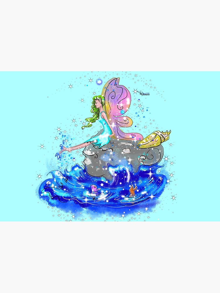 Thumbnail 2 of 2, Jigsaw Puzzle, Blue Sea Mist The Seaside Fairy™ designed and sold by TeelieTurner.
