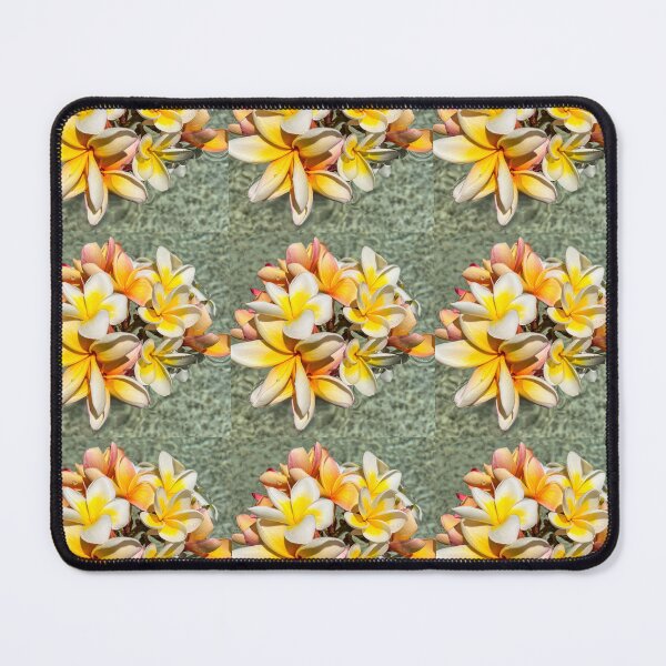 Item preview, Floating Frangipanis Tile designed and sold by ppddesigns.