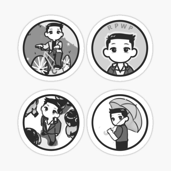 Namjoon RPWP B&W Sticker