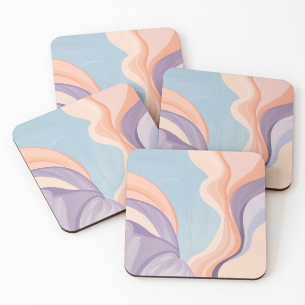 Item preview, Gentle Summer Flow — Pastel Abstract Landscape Art designed and sold by Harmonic_Layers.