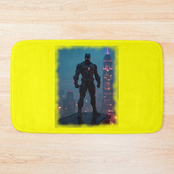 Item preview, BLACK BAT NIGHT ROBOT FROM THE FUTURE (#FFFF00) designed and sold by Marlon Oseguera.