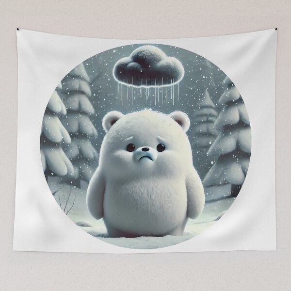 Item preview, Polar Bear in Freezing Rain designed and sold by Astralia.