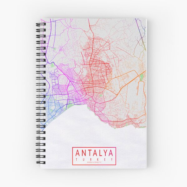Item preview, Antalya City Map of Turkey - Colorful designed and sold by deMAP.