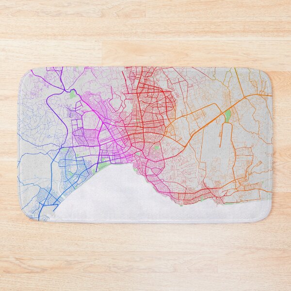 Item preview, Antalya City Map of Turkey - Colorful designed and sold by deMAP.