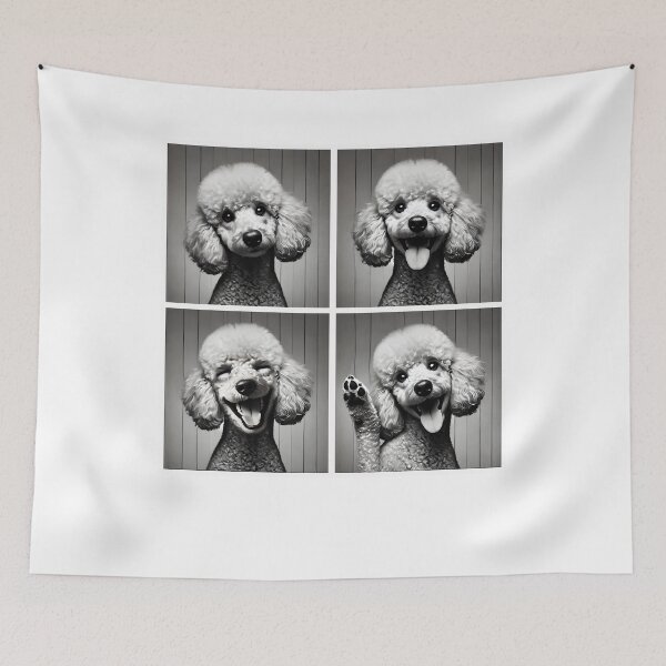 Item preview, Cute Poodle Selfie Photo Funny Photobooth Dog Lover designed and sold by Kimberley King Art  King Art.