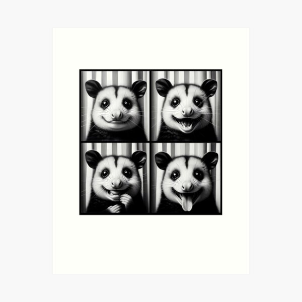 Item preview, Cute Possum Selfie Photo Funny Photobooth Opossum Lover designed and sold by Kimberley King Art  King Art.