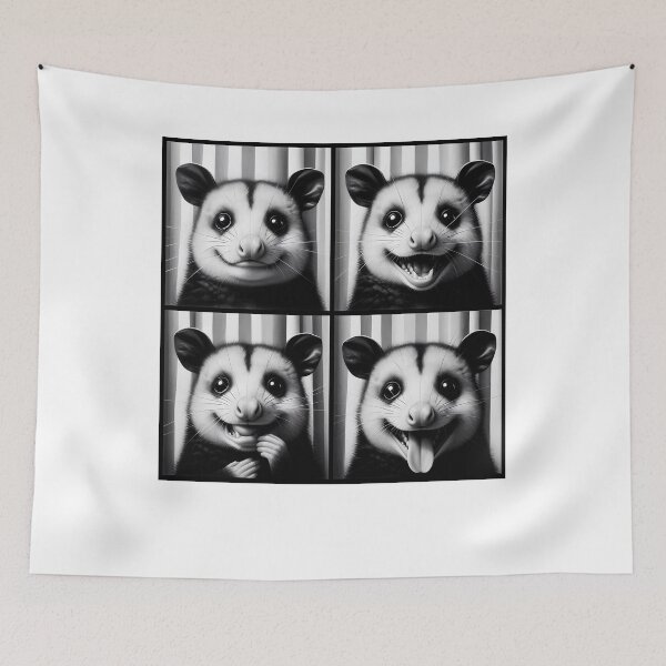 Item preview, Cute Possum Selfie Photo Funny Photobooth Opossum Lover designed and sold by Kimberley King Art  King Art.