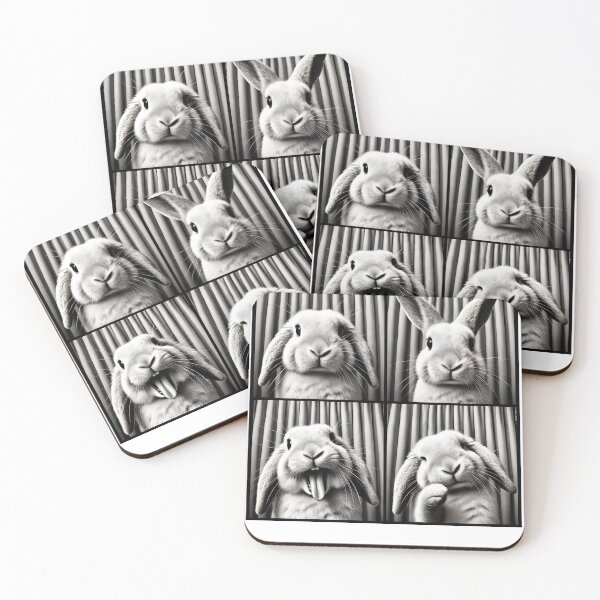 Item preview, Cute Rabbit Selfie Photo Funny Photobooth Bunny Lover designed and sold by Kimberley King Art  King Art.