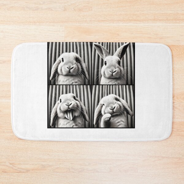 Item preview, Cute Rabbit Selfie Photo Funny Photobooth Bunny Lover designed and sold by Kimberley King Art  King Art.