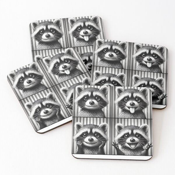Item preview, Cute Raccoon Selfie Photo Funny Photobooth Raccoon Lover designed and sold by Kimberley King Art  King Art.