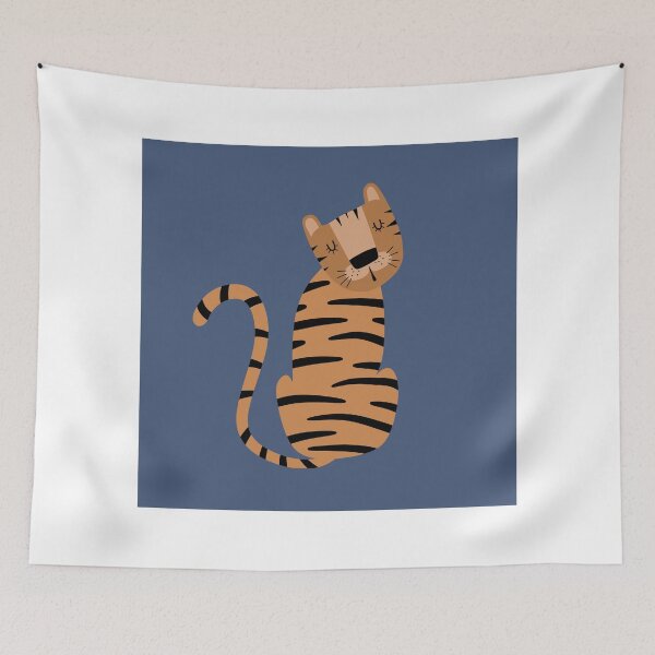 Item preview, Tiger Print, Nursery Wall Art, Safari Nursery Prints, Blue Nursery Decor, Art by Synplus designed and sold by synplus.