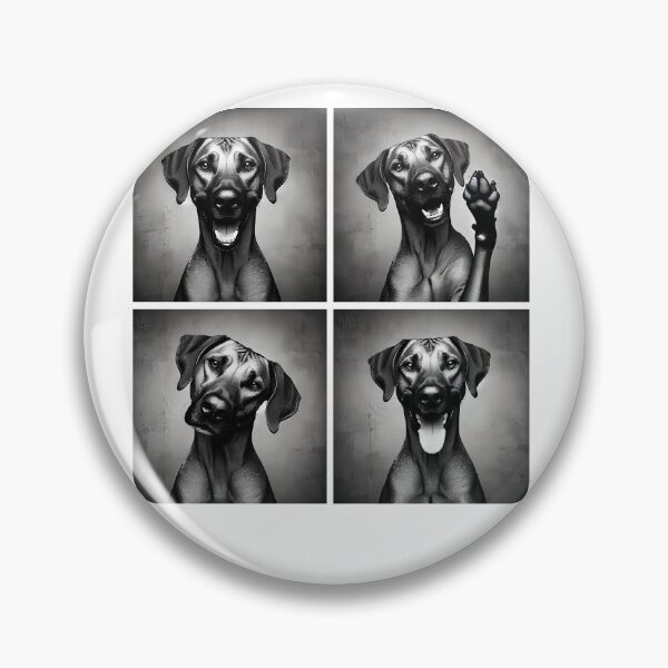 Item preview, Cute Rhodesian Ridgeback Selfie Photo Funny Photobooth Dog Lover designed and sold by Kimberley King Art  King Art.