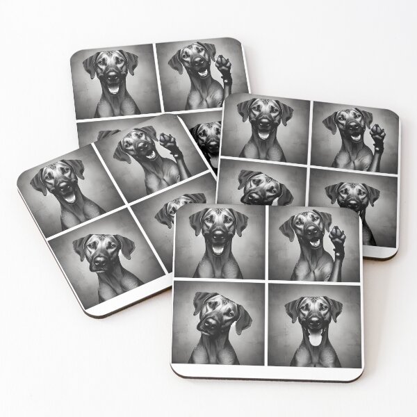 Item preview, Cute Rhodesian Ridgeback Selfie Photo Funny Photobooth Dog Lover designed and sold by Kimberley King Art  King Art.