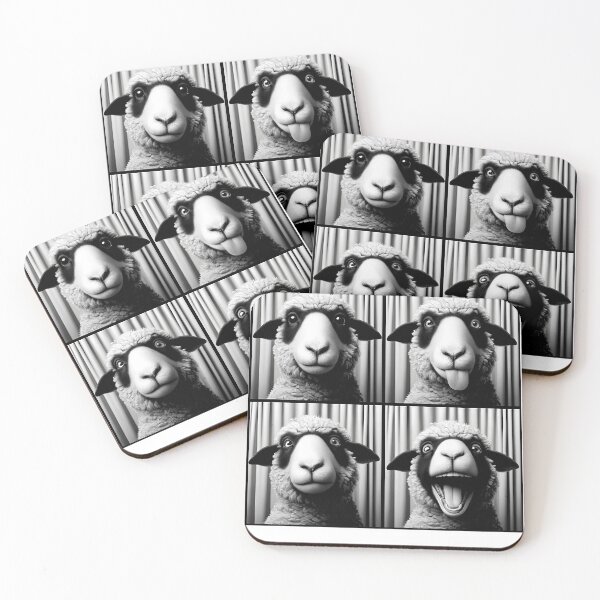 Item preview, Cute Sheep Selfie Photo Funny Photobooth Sheep Lover designed and sold by Kimberley King Art  King Art.