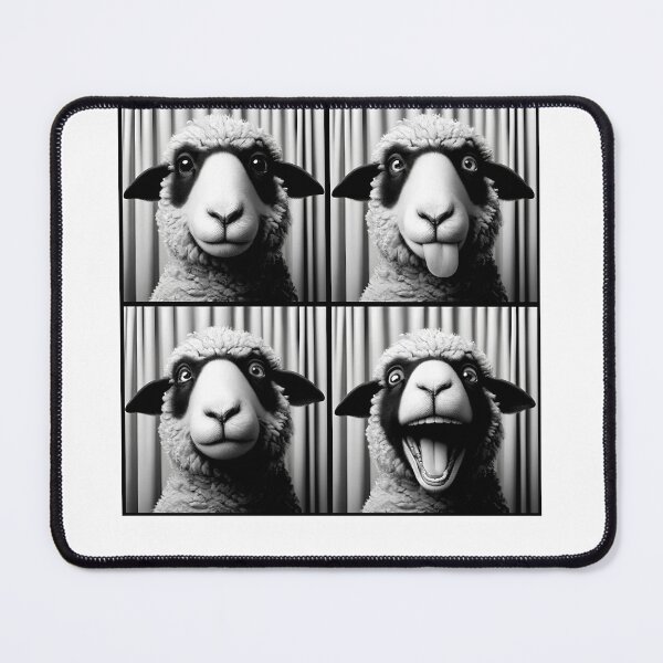 Item preview, Cute Sheep Selfie Photo Funny Photobooth Sheep Lover designed and sold by Kimberley King Art  King Art.