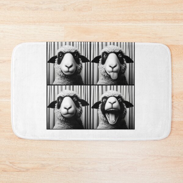 Item preview, Cute Sheep Selfie Photo Funny Photobooth Sheep Lover designed and sold by Kimberley King Art  King Art.