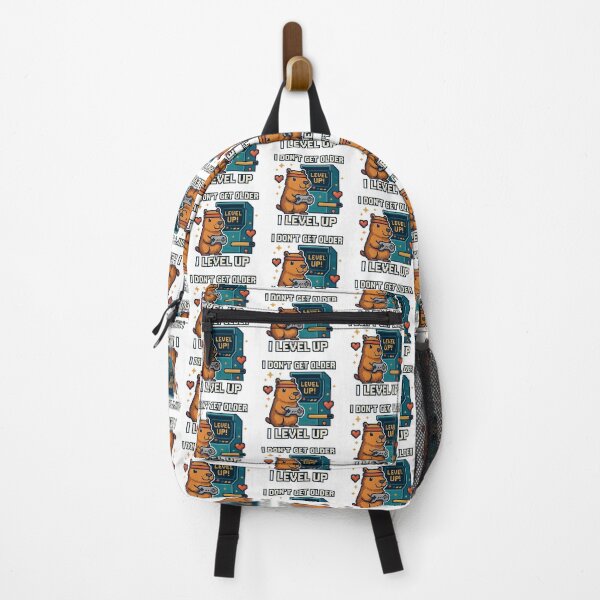 Item preview, Level Up Not Aging – Retro Pixel Capybara Gamer Design designed and sold by KatelynMitalski.