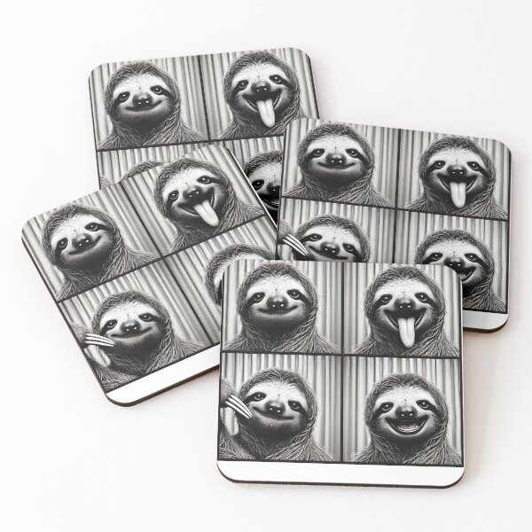 Item preview, Cute Sloth Selfie Photo Funny Photobooth Sloth Lover designed and sold by Kimberley King Art  King Art.