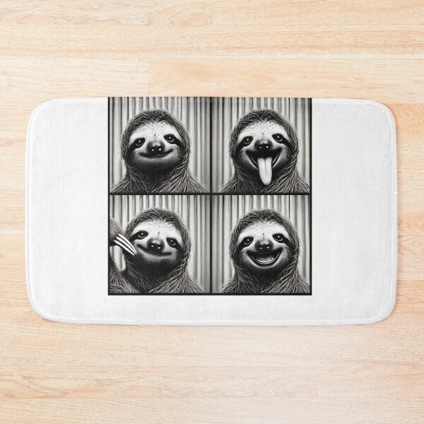 Item preview, Cute Sloth Selfie Photo Funny Photobooth Sloth Lover designed and sold by Kimberley King Art  King Art.