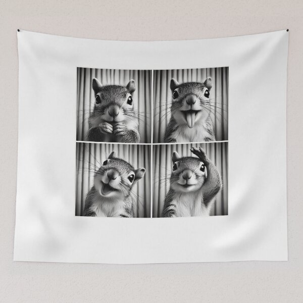 Item preview, Cute Squirrel Selfie Photo Funny Photobooth Squirrel Lover designed and sold by Kimberley King Art  King Art.