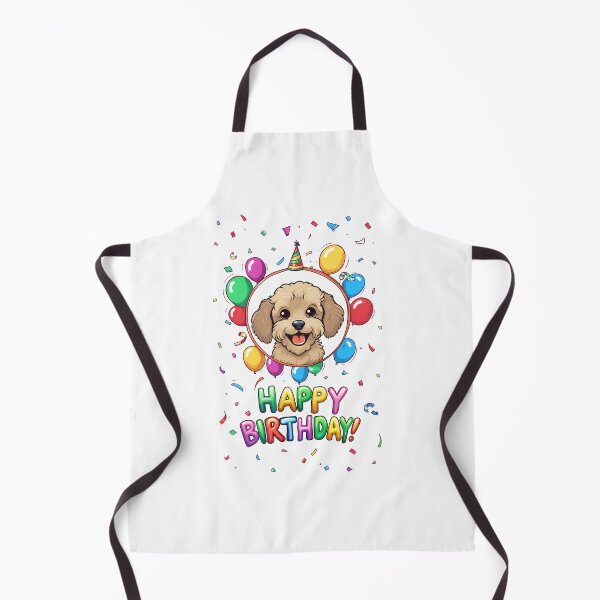 Item preview, Birthday Poodle - Gold - Happy Birthday! designed and sold by wotsthis.