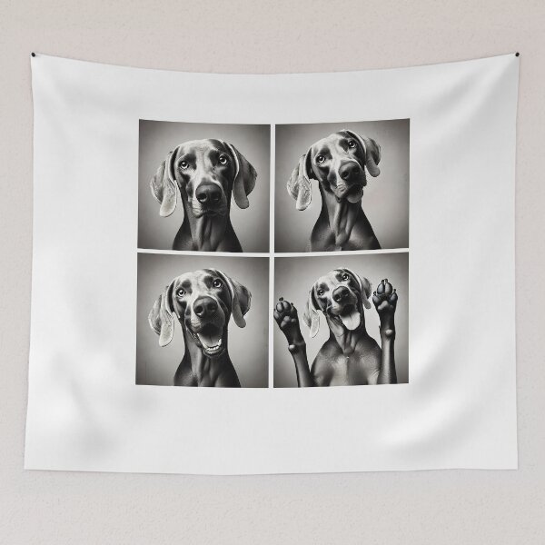 Item preview, Cute Weimaraner Selfie Photo Funny Photobooth Dog Lover designed and sold by Kimberley King Art  King Art.