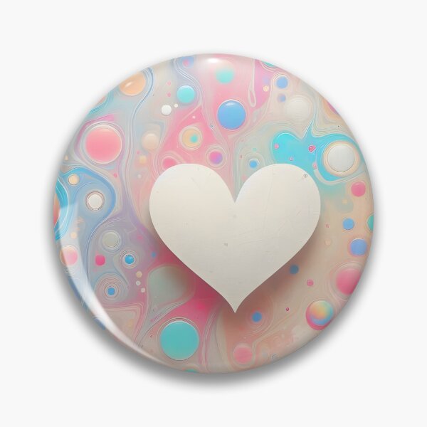 Item preview, Effervescent Heart: Pastel Bubbles & Swirls designed and sold by 123Rainbow.