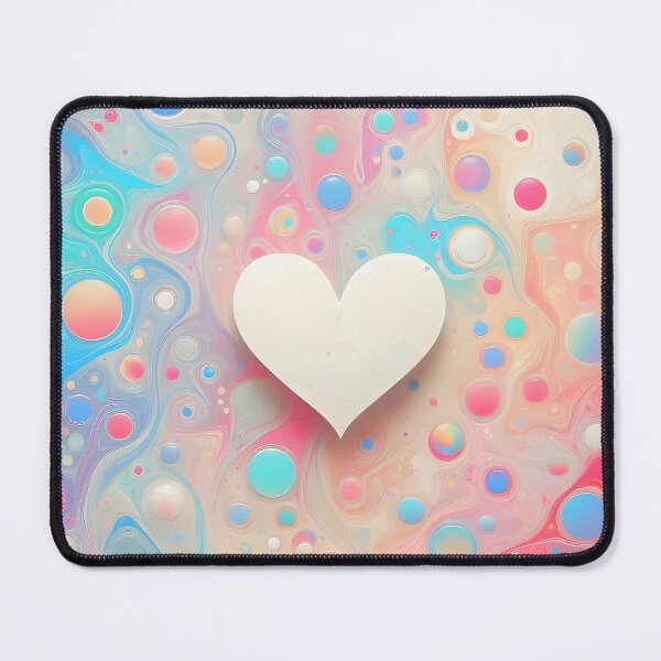 Item preview, Effervescent Heart: Pastel Bubbles & Swirls designed and sold by 123Rainbow.