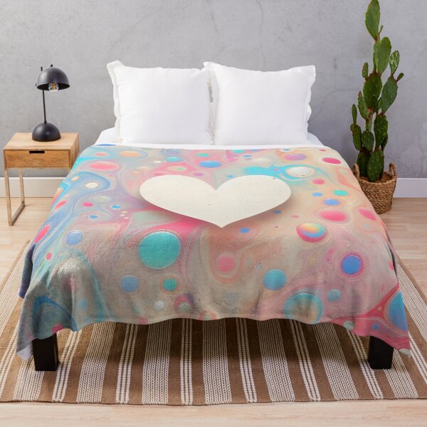 Item preview, Effervescent Heart: Pastel Bubbles & Swirls designed and sold by 123Rainbow.