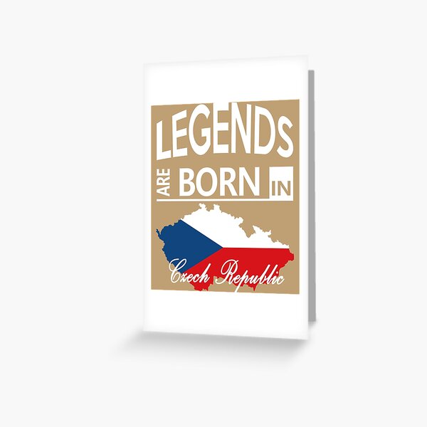 Item preview, Czech Republic Born Legends Birthday Gift designed and sold by smily-tees.
