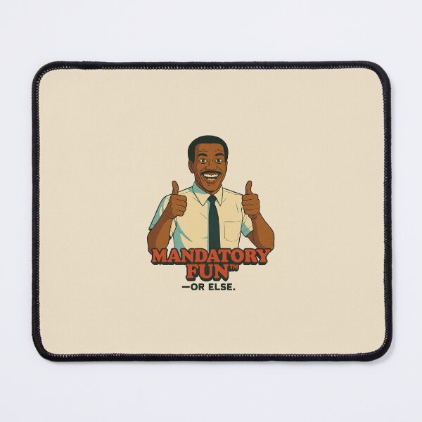 Item preview, Mandatory Fun™ — Mr. Milchick | Retro Severance-Inspired Cartoon designed and sold by Sabbara.