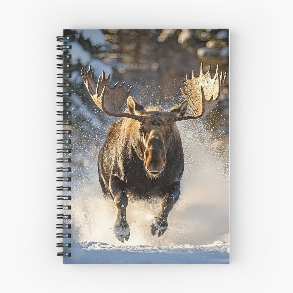Item preview, Moose Running through Snow designed and sold by Elisabeth Lucas.